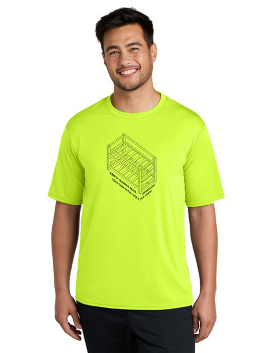LEGACY - Short Sleeve UV Performance Shirt (NEON YELLOW) - "SHELDON" LOGO