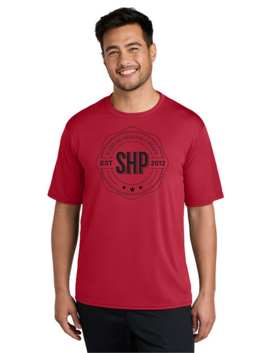 LEGACY - Short Sleeve UV Performance Shirt (RED) - "ESTABLISHED" LOGO