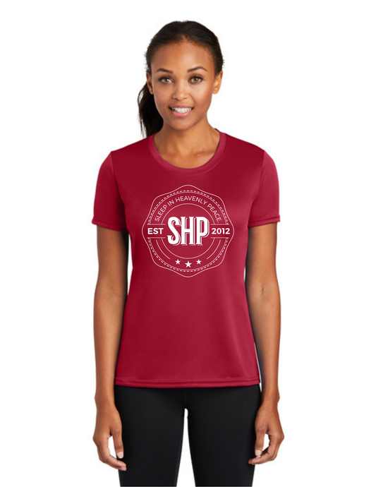 LEGACY - (WOMEN’S) Short Sleeve UV Performance Shirt (RED) - "ESTABLISHED" LOGO