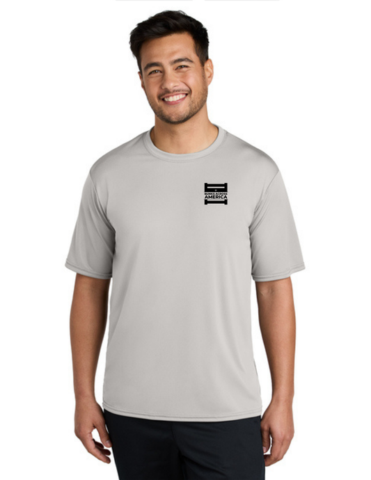 BAA 2025 - ADULT'S Performance UV Short Sleeve - "Official BAA Logo" (SILVER)