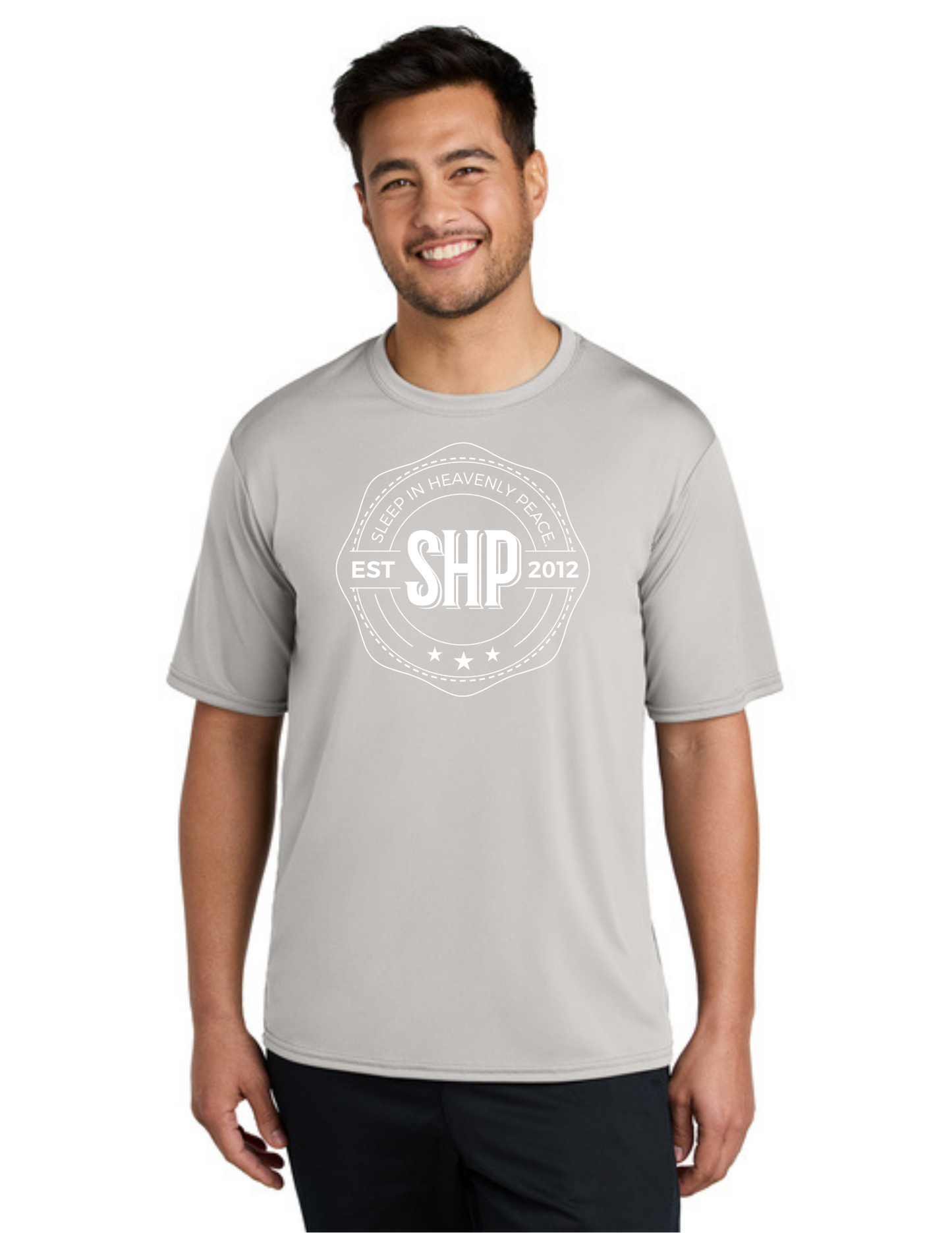 LEGACY - Short Sleeve UV Performance Shirt (SILVER) - "ESTABLISHED" LOGO