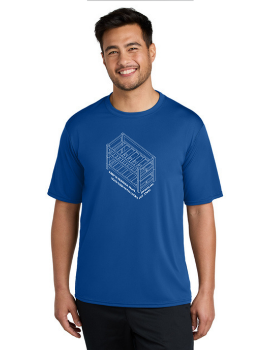 LEGACY - Short Sleeve UV Performance Shirt (TRUE ROYAL) - "SHELDON" LOGO