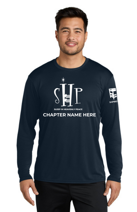 Chapter - ADULT UV Performance Long Sleeve (TRUE NAVY) - "CHAPTER NAME"