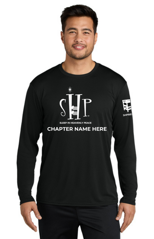 Chapter - ADULT UV Performance Long Sleeve (JET BLACK) - "CHAPTER NAME"