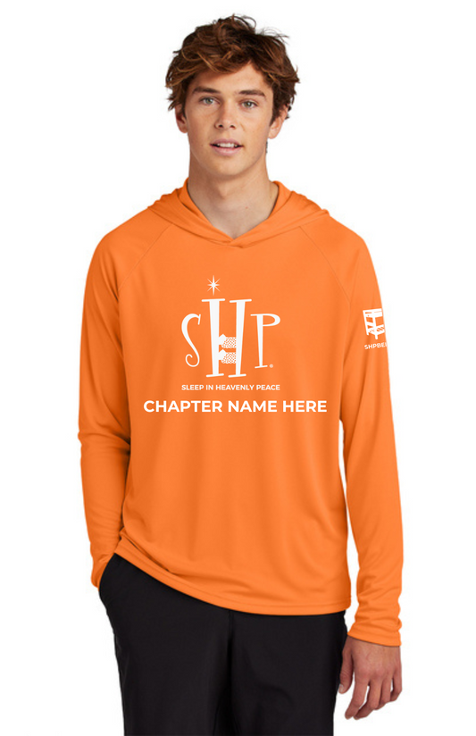 Chapter - ADULT UVHooded Performance Pullover (NEON ORANGE) - "CHAPTER NAME"
