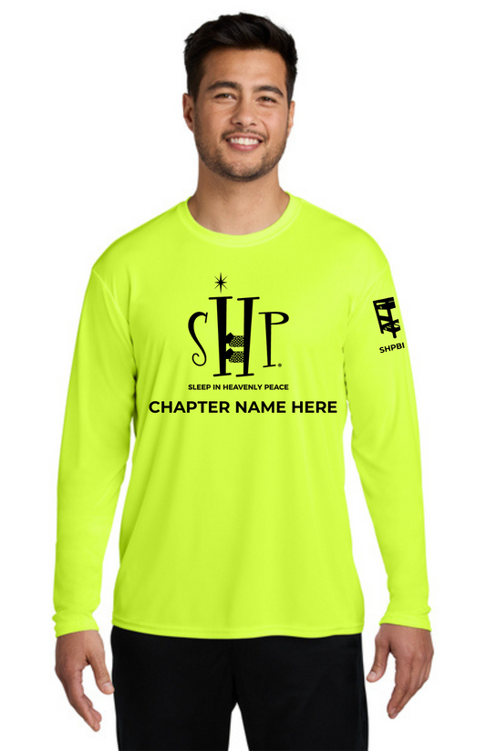Chapter - ADULT UV Performance Long Sleeve (NEON YELLOW) - "CHAPTER NAME"