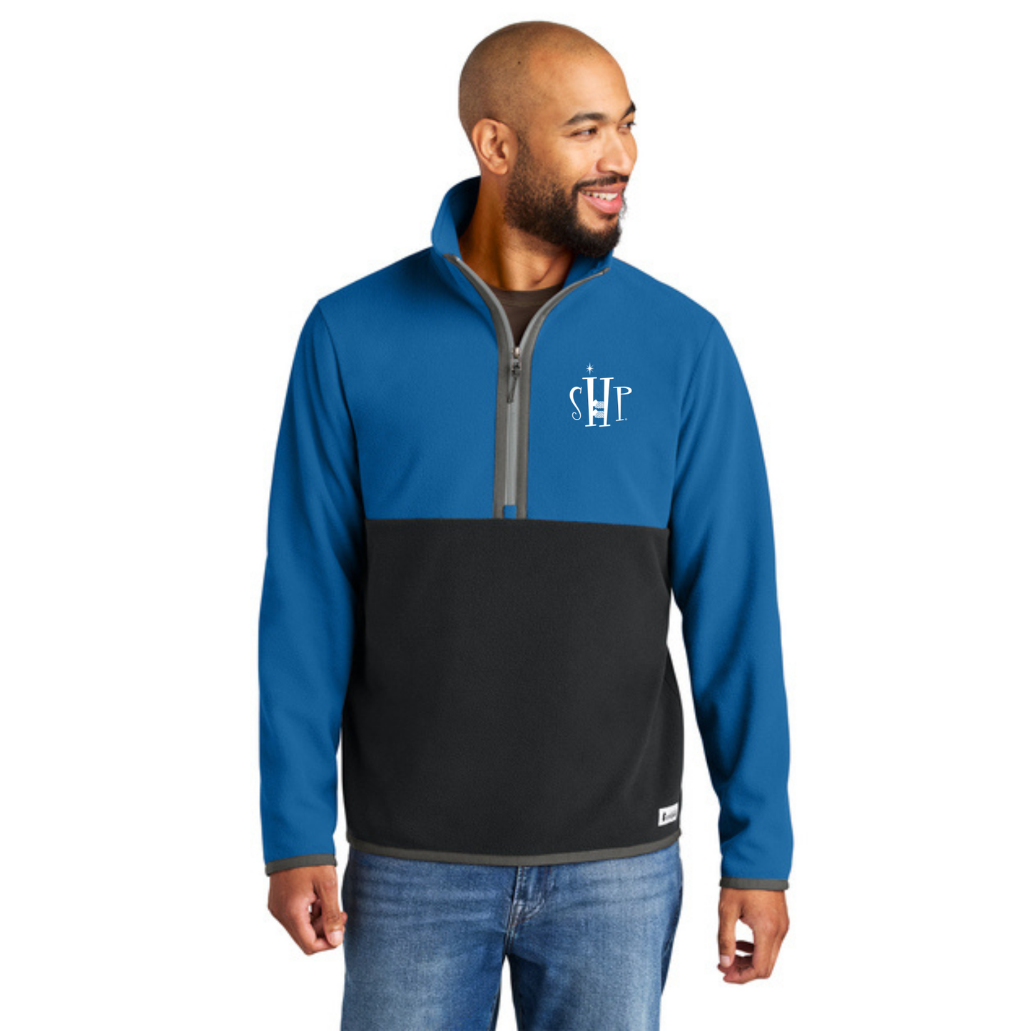 Cotopaxi Amado 1/2 Zip Fleece w/ Embroidery - (ATLANTIC/ BLACK)