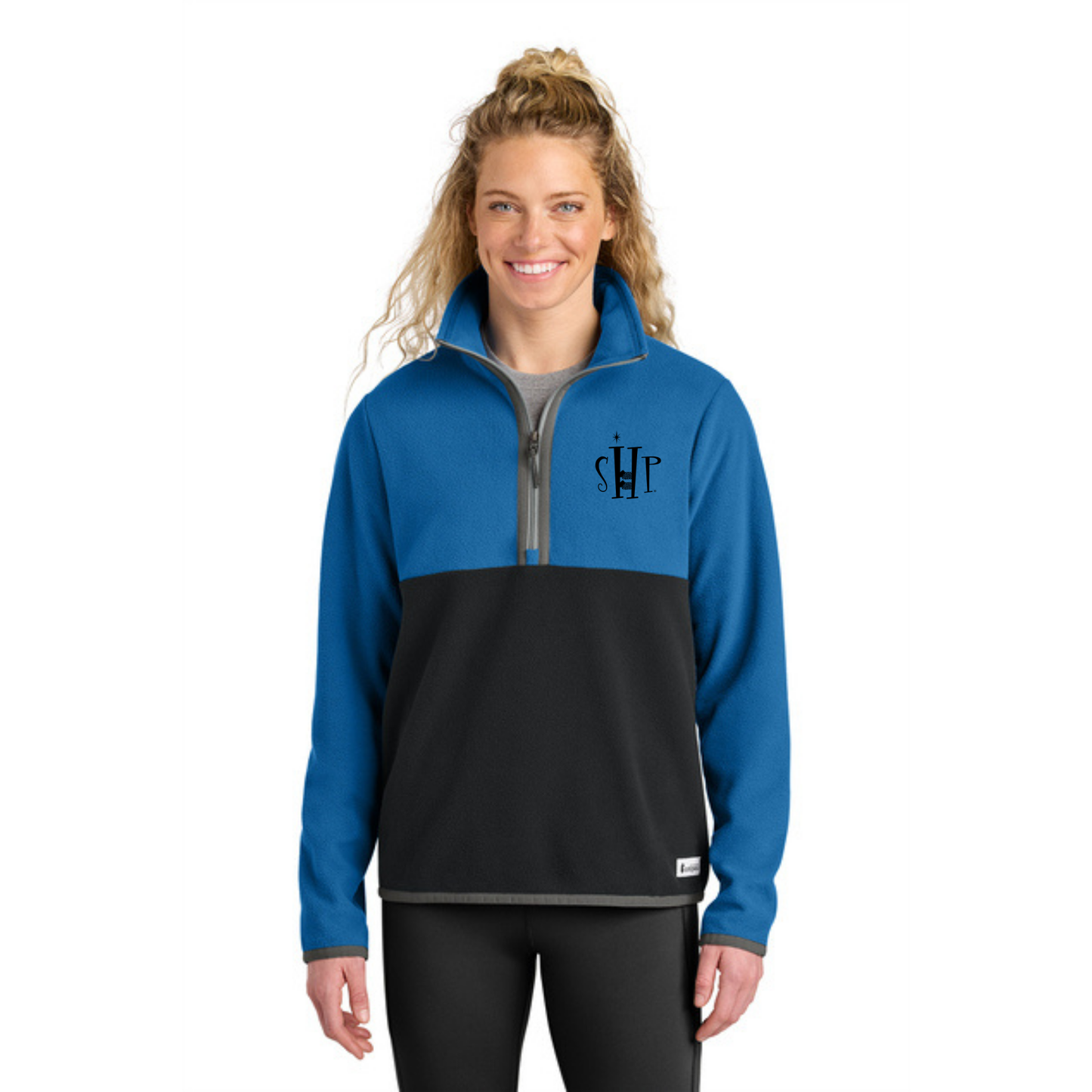 WOMEN'S - Cotopaxi Amado 1/2 Zip Fleece w/ Embroidery - (ATLANTIC/ BLACK)