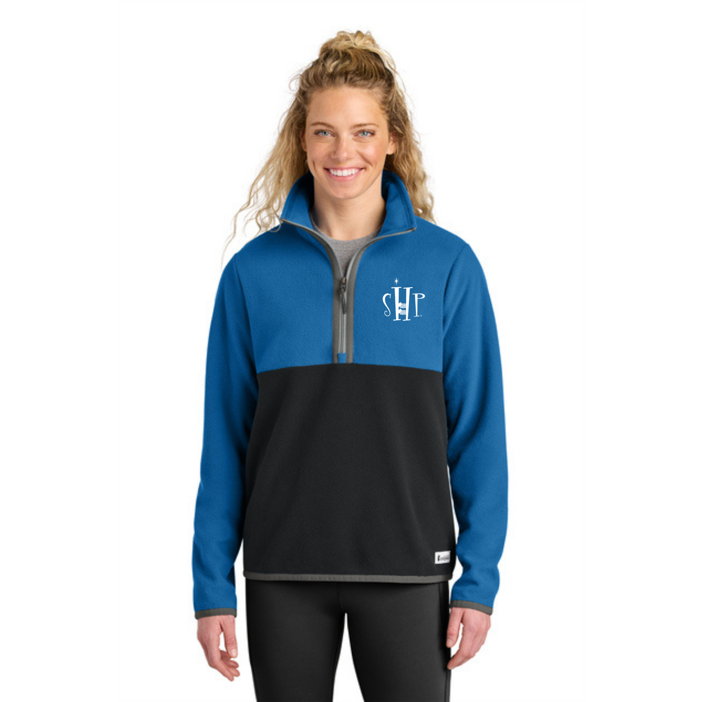 WOMEN'S - Cotopaxi Amado 1/2 Zip Fleece w/ Embroidery - (ATLANTIC/ BLACK)