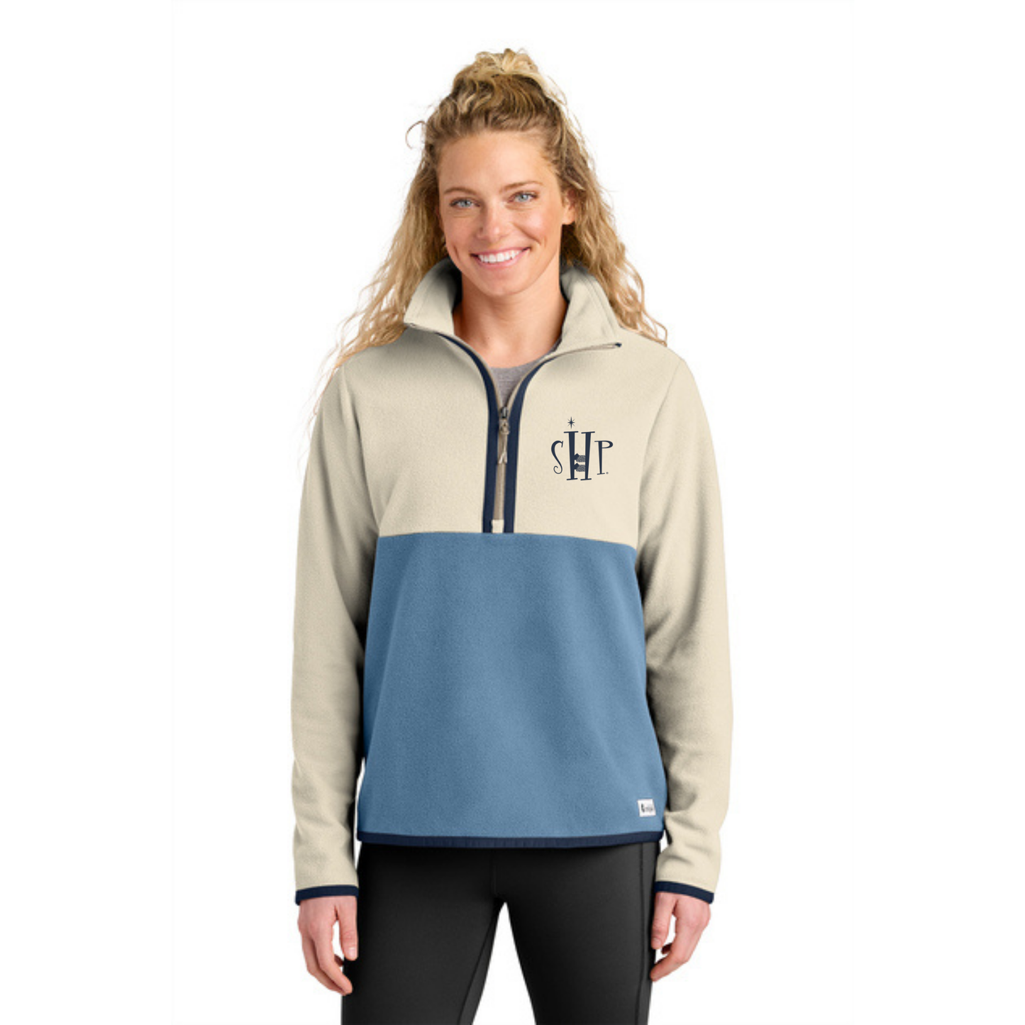 WOMEN'S - Cotopaxi Amado 1/2 Zip Fleece w/ Embroidery - (CREAM/ FJORD)