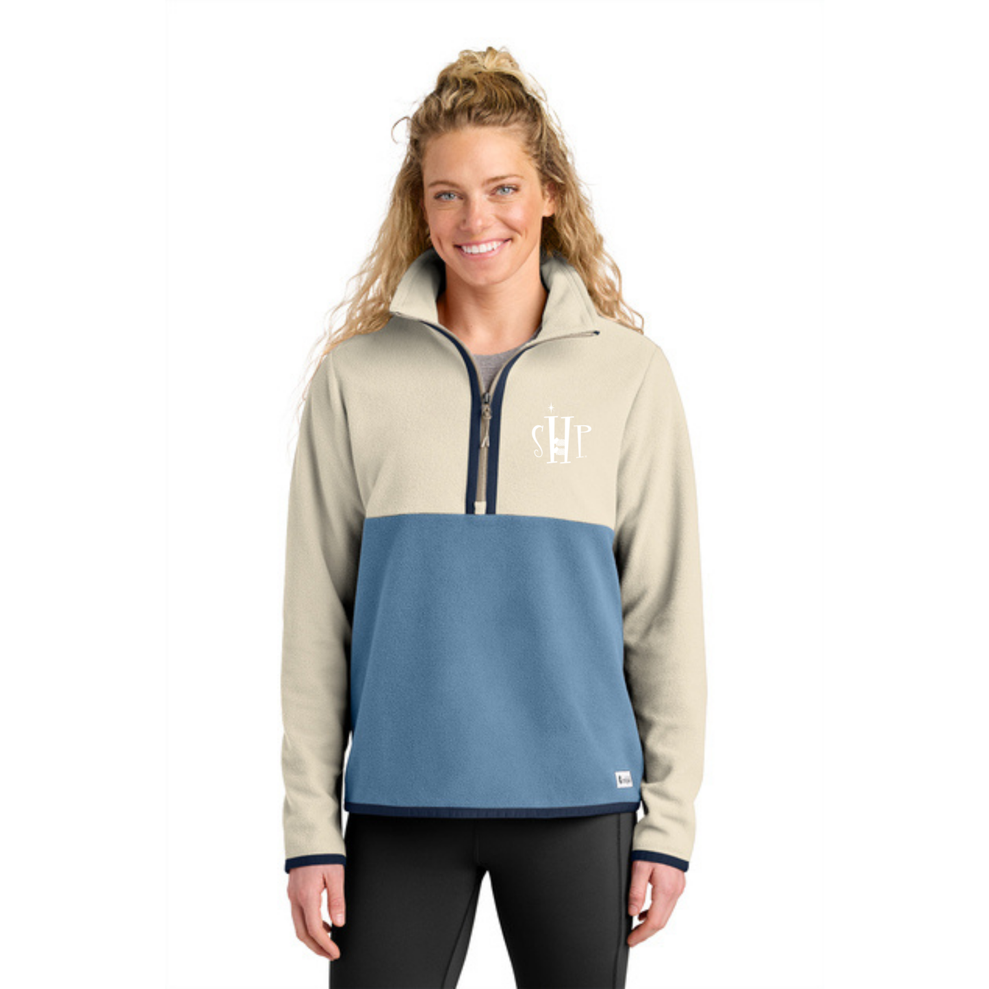 WOMEN'S - Cotopaxi Amado 1/2 Zip Fleece w/ Embroidery - (CREAM/ FJORD)
