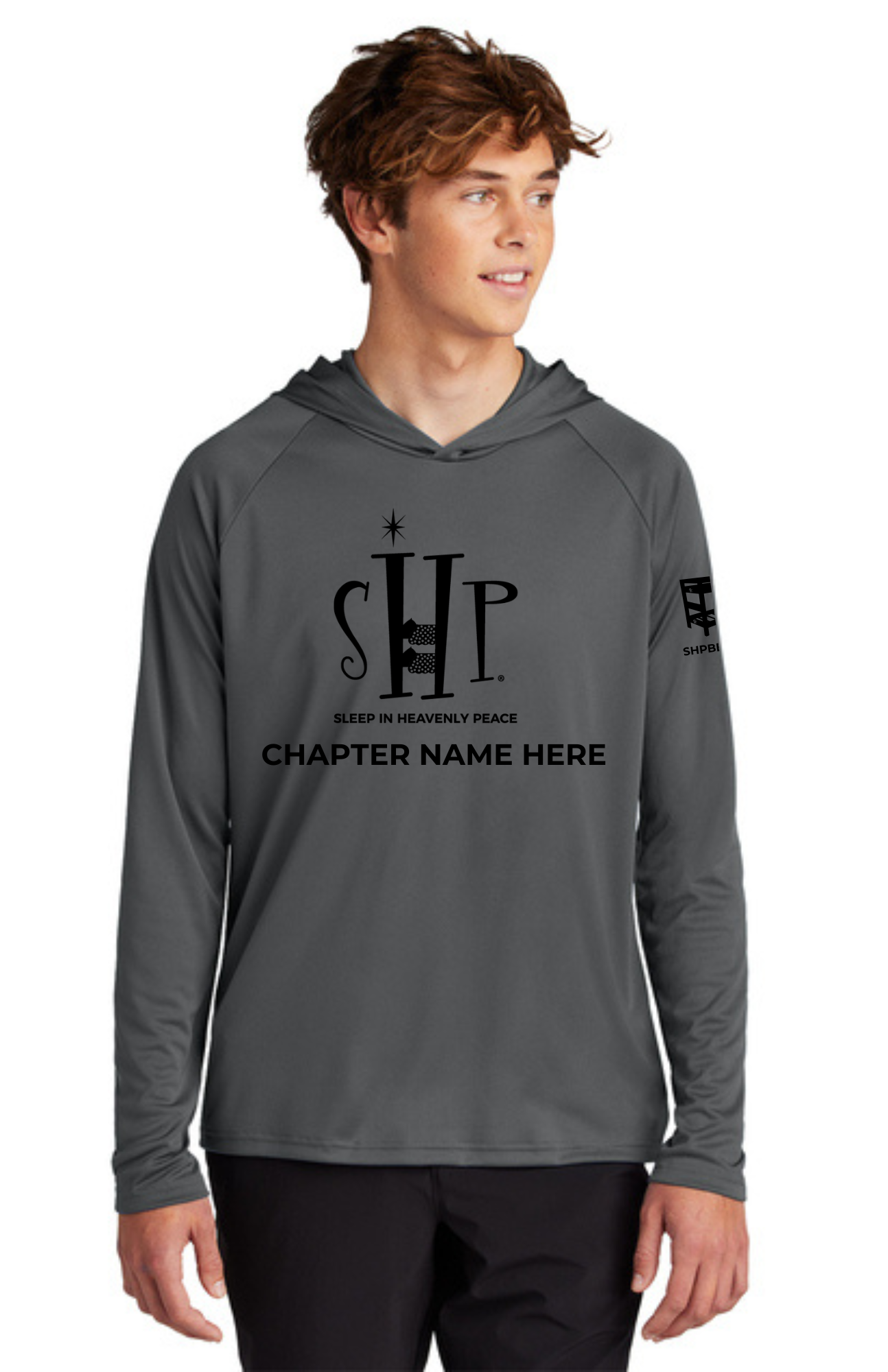 Chapter ADULT Hooded Performance Pullover (CHARCOAL)