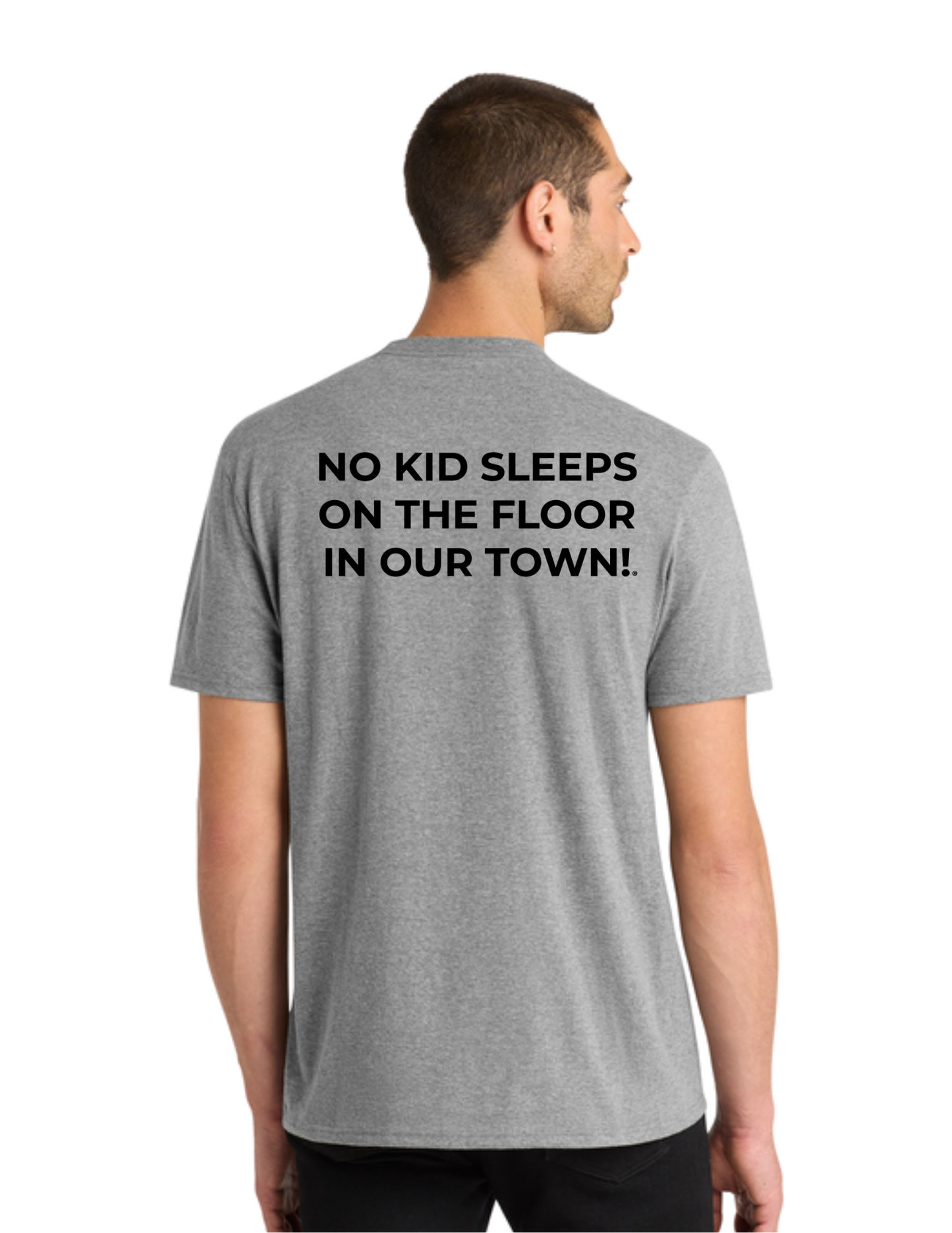 Graphic - ADULT Short Sleeve Shirt (GREY FROST) - "IT'S MORE THAN JUST A BED"