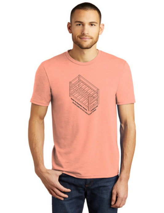 LEGACY - Short Sleeve (HEATHERED DUSTY PEACH) - “SHELDON” LOGO