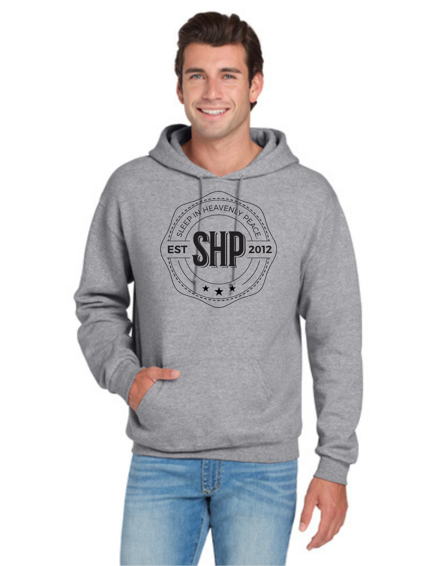 LEGACY - Hoodie (ATHLETIC HEATHER) - "ESTABLISHED" LOGO
