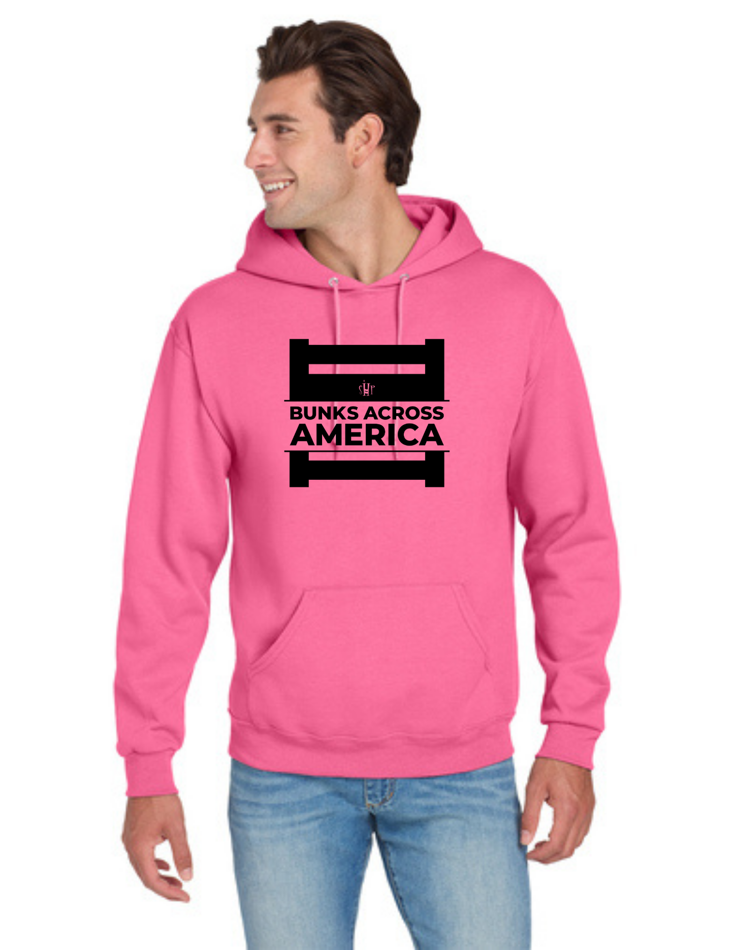 BAA 2025 - ADULT Hoodie - "Official BAA Logo" (NEON PINK)