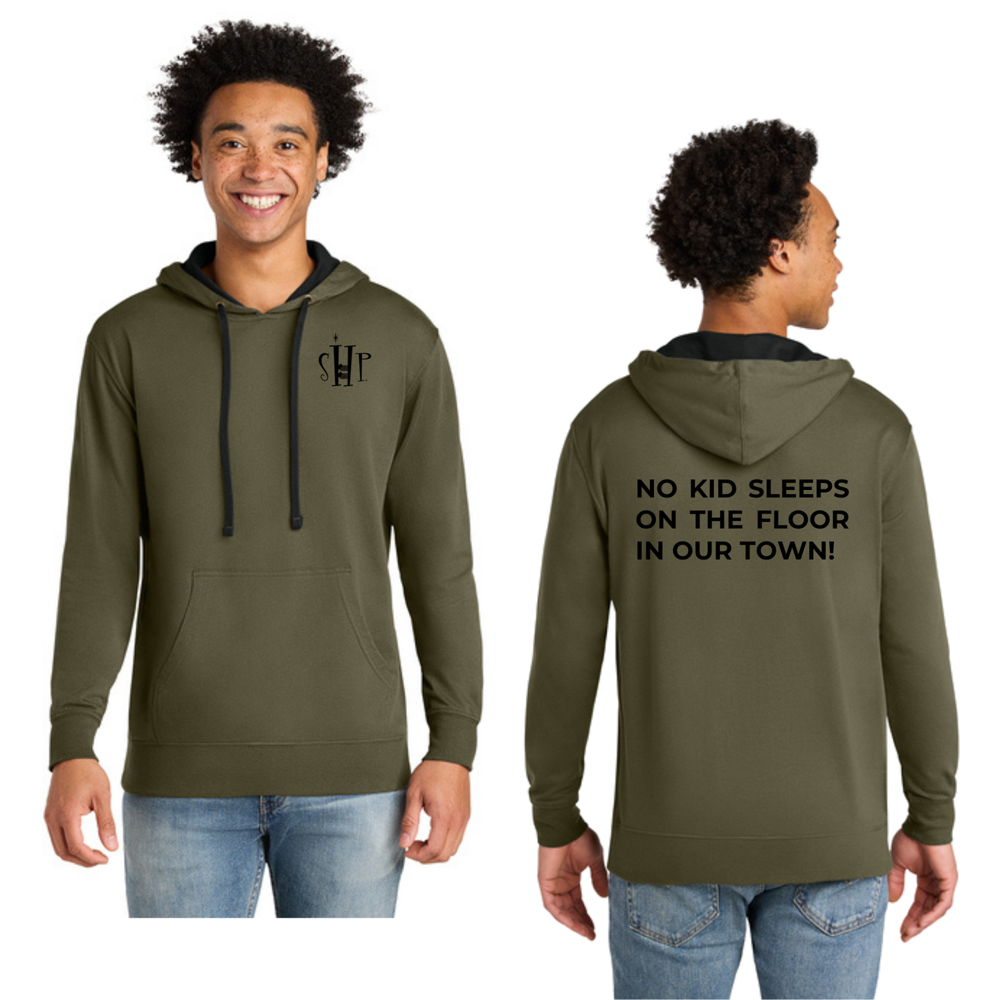 Next Level Apparel® Laguna Hoodie (MILITARY GREEN/ BLACK)