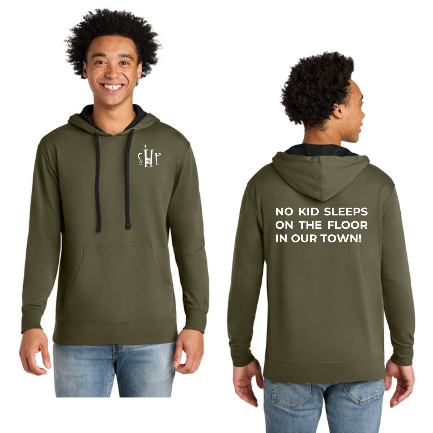 Next Level Apparel® Laguna Hoodie (MILITARY GREEN/ BLACK)