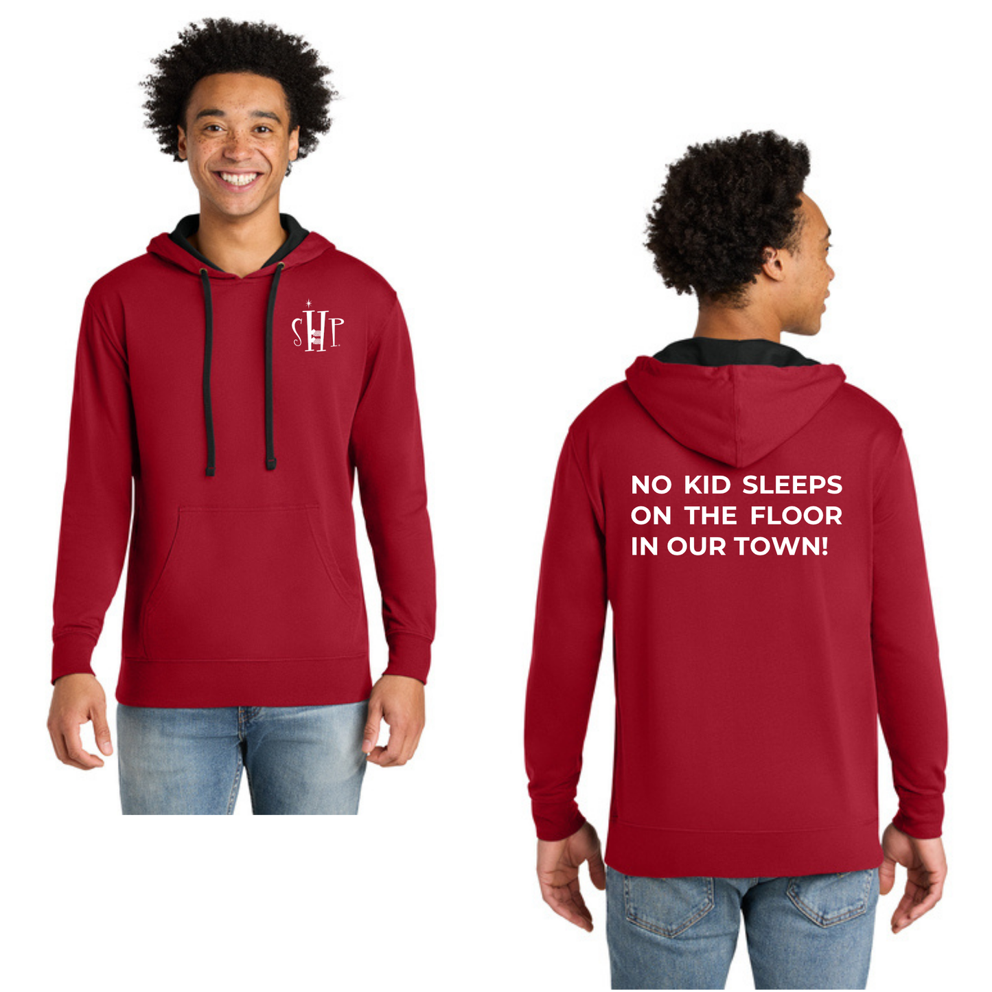 Next Level Apparel® Laguna Hoodie (RED/ BLACK)