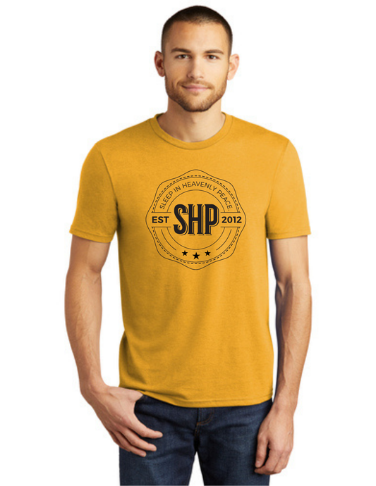 LEGACY - Short Sleeve (OCHRE YELLOW HEATHER) - "ESTABLISHED" LOGO