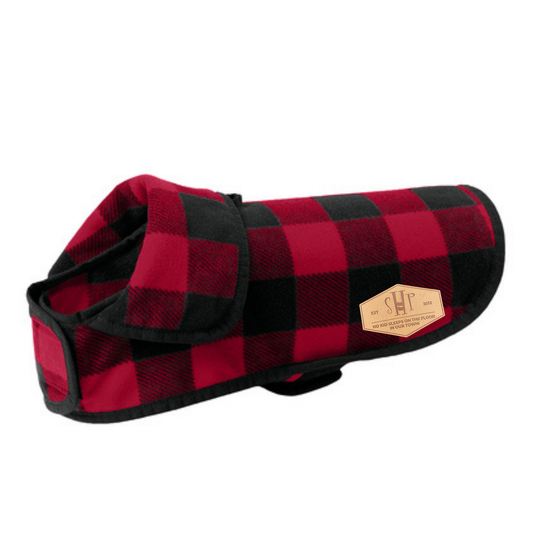 Port Authority® Pet Fleece Jacket (RED/ BLACK BUFFALO CHECK)