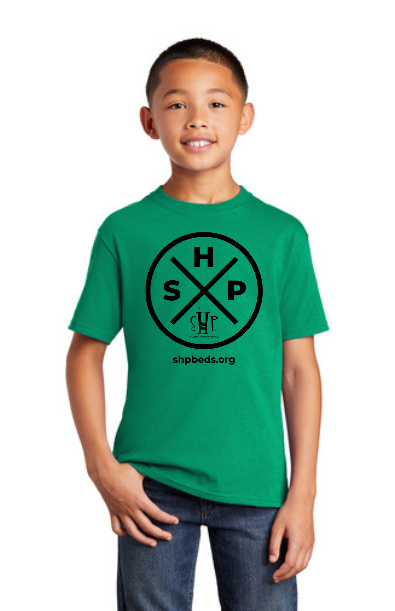 LEGACY - YOUTH Tee (KELLY GREEN) - “SLEEP CIRCLE” LOGO
