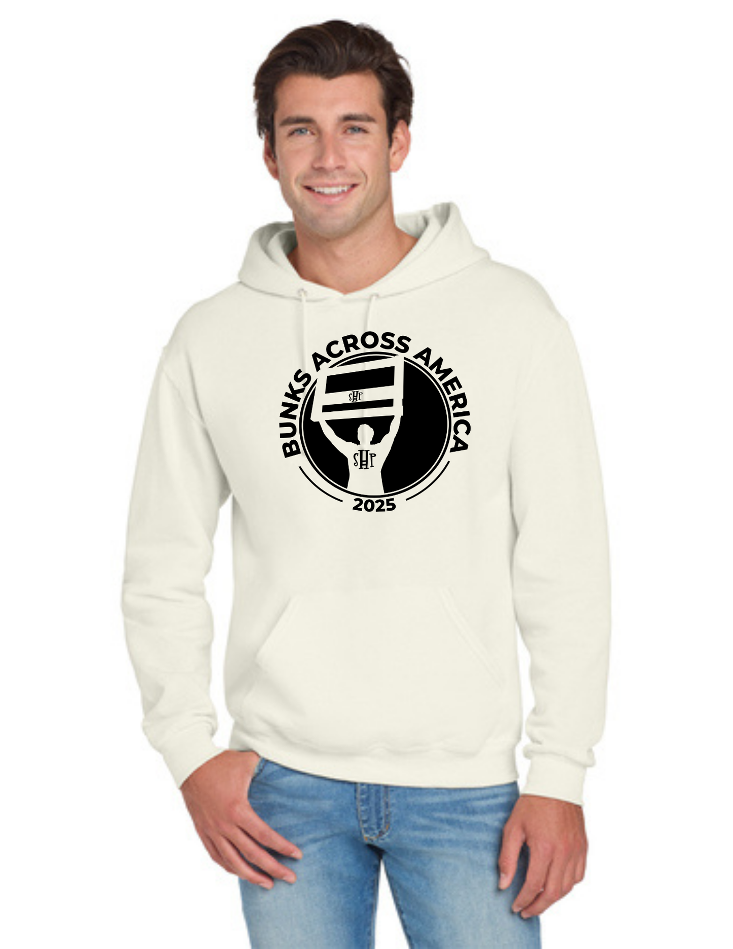 BAA 2025 - ADULT Hoodie - "Headboard Logo" (SWEET CREAM)