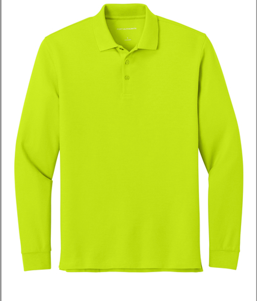 Long Sleeve - Port Authority Polo (NEON YELLOW)