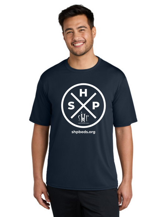LEGACY - Short Sleeve UV Performance Shirt (TRUE NAVY) - "SLEEP CIRCLE" LOGO