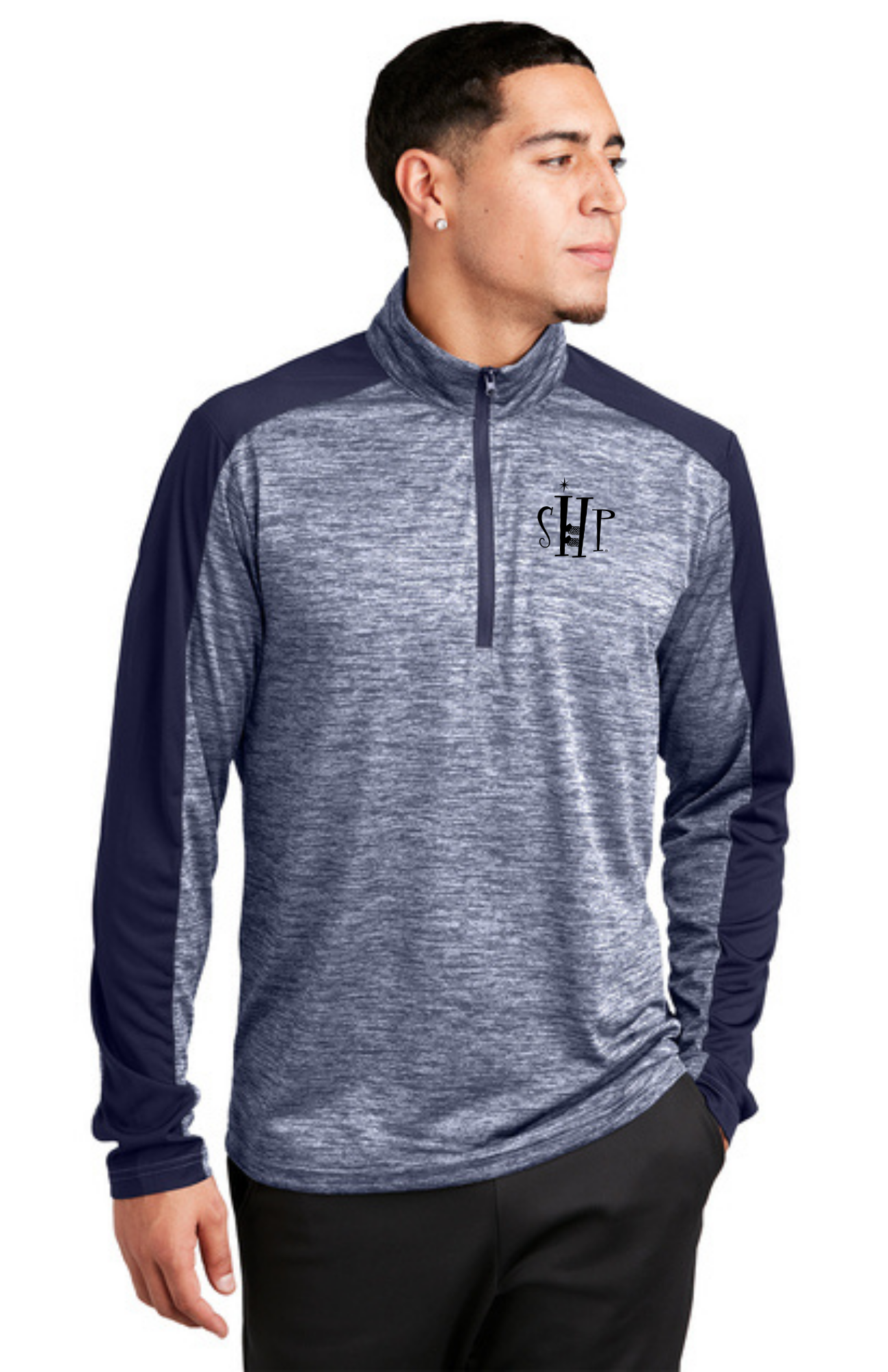 MEN'S 1/4 Zip Pullover (TRUE NAVY ELECTRIC/ TRUE NAVY