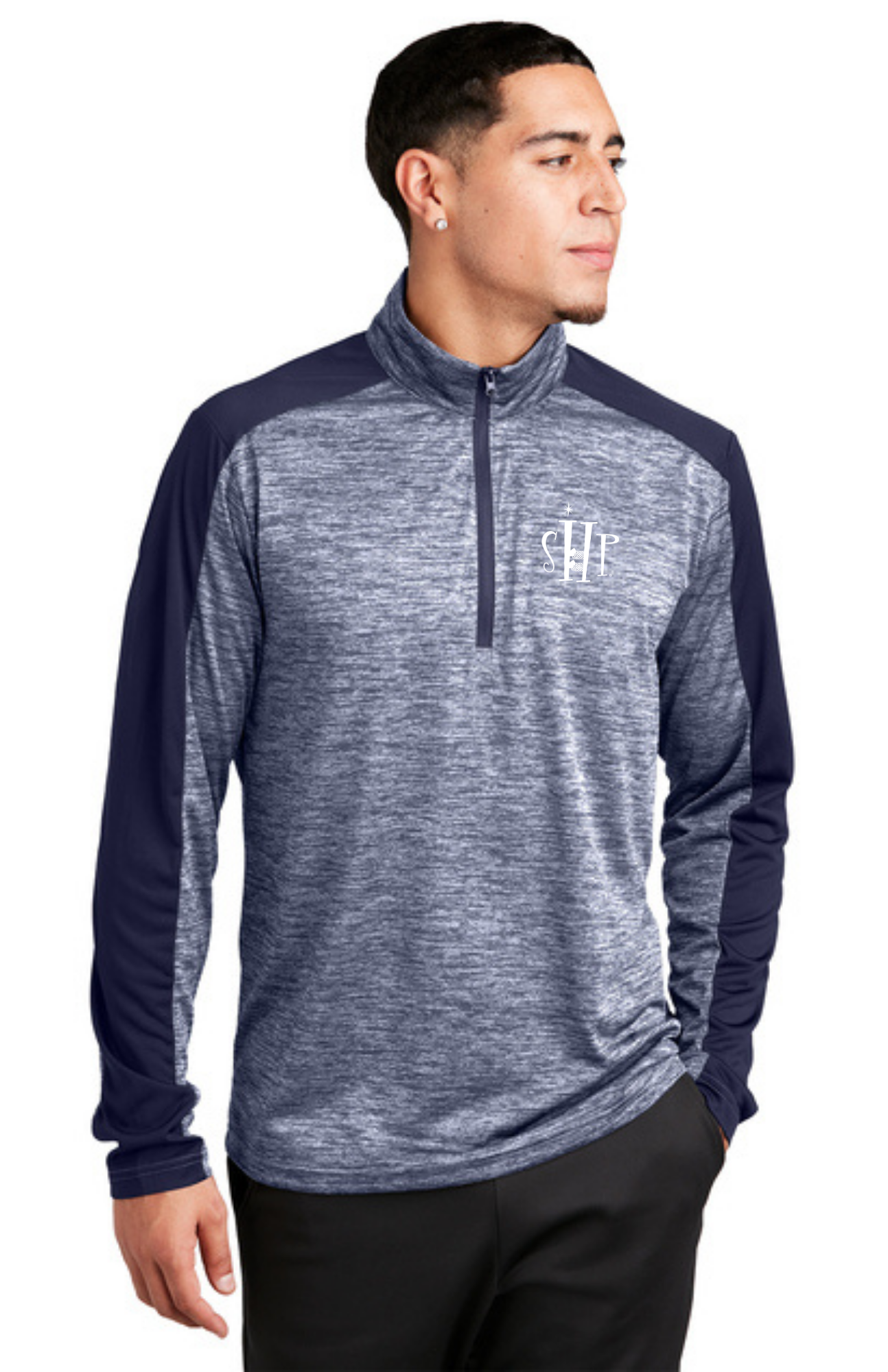 MEN'S 1/4 Zip Pullover (TRUE NAVY ELECTRIC/ TRUE NAVY