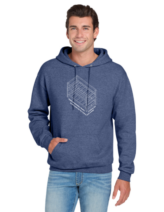 LEGACY - Hoodie (VINTAGE HEATHER BLUE) - "SHELDON" LOGO