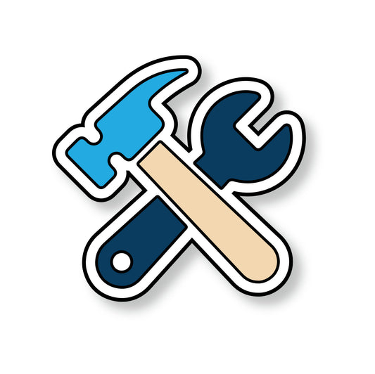 Lapel Pin - Hammer & Wrench